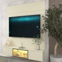 Ver imagem 1 de Home para TV Luminare 153 LED 100% MDF Off White - Gelius
