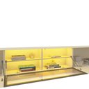 Ver imagem 5 de Home para TV Luminare 153 LED 100% MDF Off White - Gelius