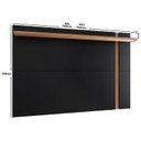 Ver imagem 3 de Painel Extensivo para TV até 60 Polegadas Polegadas Leme-Colibri - Preto fosco / Noce milano