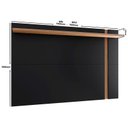 Ver imagem 2 de Painel Extensivo para TV até 60 Polegadas Polegadas Leme-Colibri - Preto fosco / Noce milano