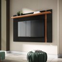 Ver imagem 1 de Painel Extensivo para TV até 60 Polegadas Polegadas Leme-Colibri - Preto fosco / Noce milano