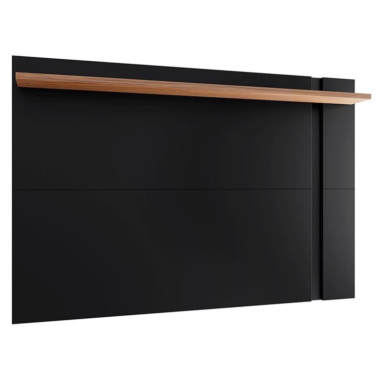 Painel Extensivo para TV até 60 Polegadas Polegadas Leme-Colibri - Preto fosco / Noce milano