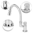 Ver imagem 2 de Torneira Automática de Cozinha Articulado Mesa Metal Cromado