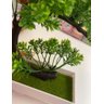 Vaso Planta Artificial Bonsai Verde Flores Arco Árvore - 6