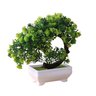 Vaso Planta Artificial Bonsai Verde Flores Arco Árvore - 1