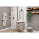 Ver imagem 1 de Conjunto Banheiro c/Espelho Milano/Monet 60cm Cimento MGM