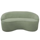 Ver imagem 7 de Sofá Curvo Montserrat 150cm 02 Lugares Bouclé Verde Claro - Nexta Casa