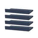 Ver imagem 1 de Kit 4 Prateleiras Porta Quadros 50 x 15cm azul Suporte Invisível