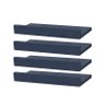 Kit 4 Prateleiras Porta Quadros 50 x 15cm azul Suporte Invisível - 1