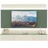 Home para Tv com Led Soberano 2.6 Off White com Verde Floresta - Gelius Móveis - 1
