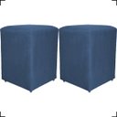 Ver imagem 1 de Kit 2 Puff Decorativo Dado Para Sala Recepção Manicure, Escritório E Consultório Suede