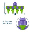 Ver imagem 6 de Distribuidor de Água com 4 Derivações Ajustáveis Palisad