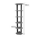 Ver imagem 6 de Estante de Canto de Madeira Pinus 6 Prateleiras Linea Natural e Preto