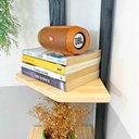 Ver imagem 5 de Estante de Canto de Madeira Pinus 6 Prateleiras Linea Natural e Preto