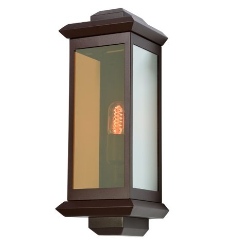 Arandela Externa Toscana Trap Duo G Marron - Metal Domado