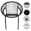 Ver imagem 4 de Cadeira de Área Eclipse Tramado em Fibra Sintética e Aço