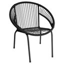 Ver imagem 2 de Cadeira de Área Eclipse Tramado em Fibra Sintética e Aço