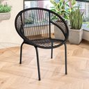 Ver imagem 1 de Cadeira de Área Eclipse Tramado em Fibra Sintética e Aço