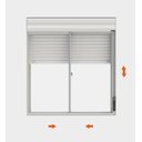 Ver imagem 2 de Janela de Correr 2 Folhas Persiana Integrada Branco- 120x150