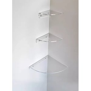 Kit 3 Cantoneira Transparente De Canto Arredondado Make Laser