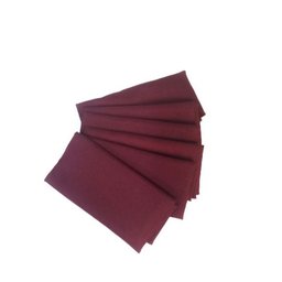 Kit 6 Guardanapos Rafia 38X38 Bordo - 2