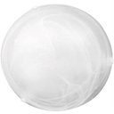 Ver imagem 1 de Plafon Redondo Laguna 25cm Murano 1xE27 Branco - 02040022 - TASCHIBRA PLAFON RED LAGUNA 25CM MURANO