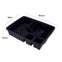 Ver imagem 5 de Escorredor 9 Pratos Loucas Talheres Porta Copos Panela Bancada Pia Compacto Plastico Preto