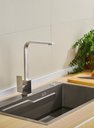 Ver imagem 3 de Torneira Acqua Metais 401 Cozinha Inox Escovado Monocomando