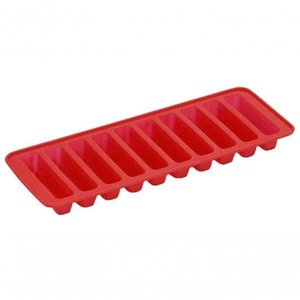 Forma para Gelo Palito em Silicone Vermelho 25 Cm - Mimo Style - Sn1503