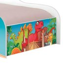 Ver imagem 5 de Cama Infantil Jurassic Dinossauros com Adesivo Vinil MDF Branco 91.5cm Casah
