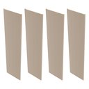 Ver imagem 3 de Kit 4 Placas de Painel Ripado Toronto 250cm x 58cm x 3,3mm (Rende 5,8m²) Ecorevest Bege