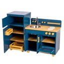 Ver imagem 1 de Cozinha Infantil Completa com Geladeira Azul Petróleo Fabrink