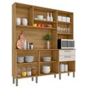 Ver imagem 3 de Cozinha Ferrara Plus 6 Portas e 2 Gavetas Freijó Soft - Kits Paraná