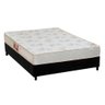 Cama Box Casal: Colchão Espuma Castor D33 Sleep Max Relax + Base CRC Suede Black(138x188) - 1