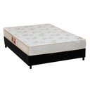 Ver imagem 1 de Cama Box Casal: Colchão Espuma Castor D33 Sleep Max Relax + Base CRC Suede Black(138x188)