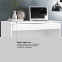 Ver imagem 6 de Mesa Escrivaninha Facility 91 Cm 1 Gaveta - Escritório Home Office - Demobile:branco