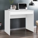 Ver imagem 1 de Mesa Escrivaninha Facility 91 Cm 1 Gaveta - Escritório Home Office - Demobile:branco