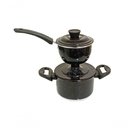 Ver imagem 1 de Cuscuzeira Individual de Aluminio Preta Pig 800ml Docesar