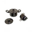 Ver imagem 2 de Cuscuzeira Individual de Aluminio Preta Pig 800ml Docesar