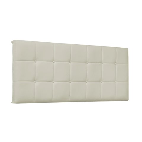Cabeceira Painel Verona Para Cama Box King 195 cm Corino - D’Rossi - Bege