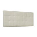 Ver imagem 1 de Cabeceira Painel Verona Para Cama Box King 195 cm Corino - D’Rossi - Bege
