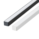 Ver imagem 1 de Kit 10 Perfil de Led Reforçado Sobrepor 17x14mm Barra 1m para Fita de Led Pasilux:preto