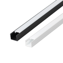Ver imagem 4 de Kit 10 Perfil de Led Reforçado Sobrepor 17x14mm Barra 1m para Fita de Led Pasilux:preto