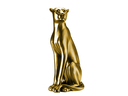 Ver imagem 1 de Escultura Obra de Arte Estátua Pantera Sentada Grande 60cm:dourado Brilho