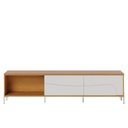 Ver imagem 4 de Rack para TV 75" 216cm MDF-MDP com LED e Pés Dourado Off White Lyam Decor