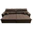 Ver imagem 6 de Sofá Retrátil e Reclinável 3,12m Luxos Cama Inbox Velusoft Café
