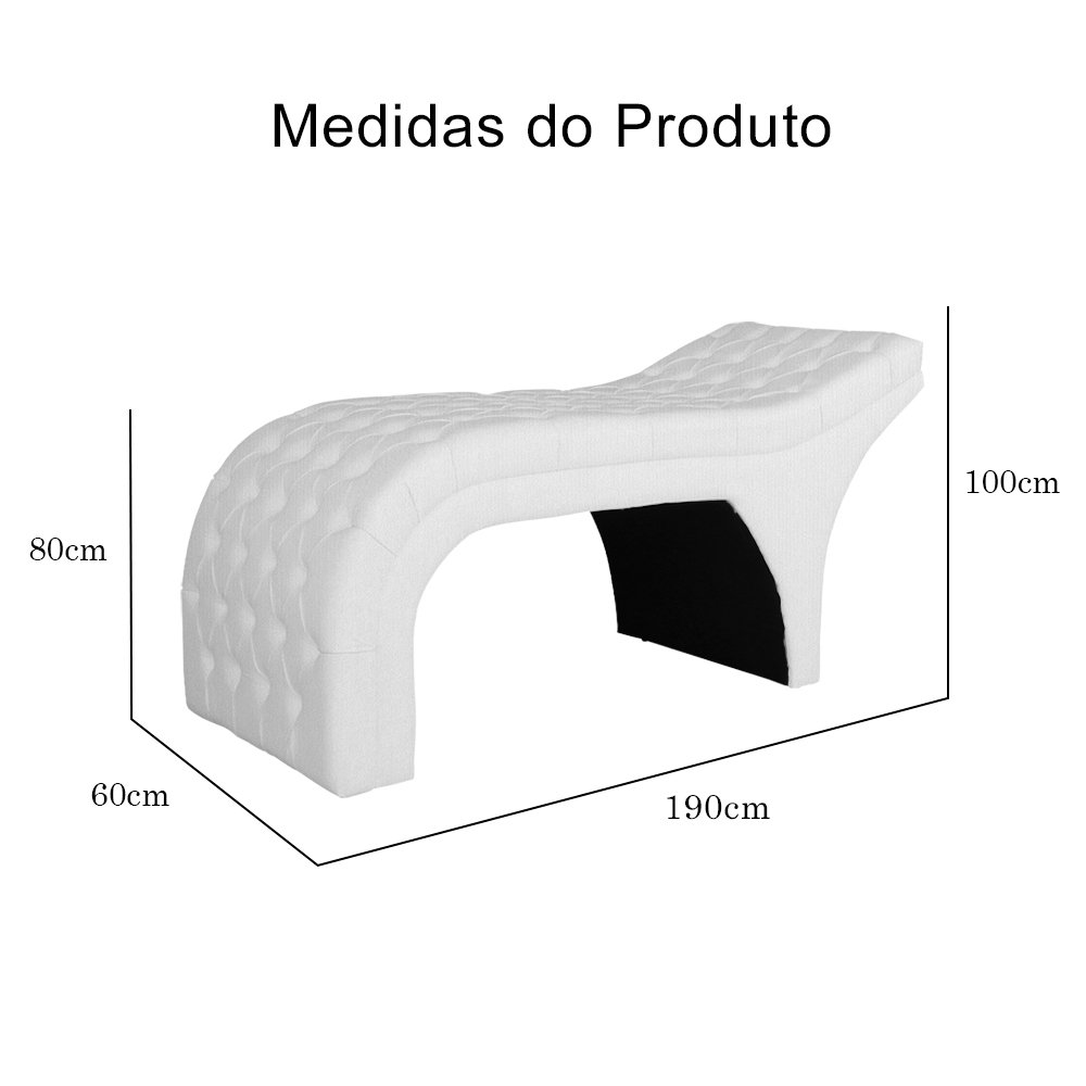 Maca Estética Detalhe em Capitonê Suede Cores - DS Estofados - Branco - 7