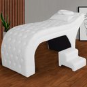 Ver imagem 6 de Maca Estética Detalhe em Capitonê Suede Cores - DS Estofados - Branco