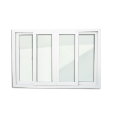 Janela PVC 4F.100 x 240 V.Liso Brimak