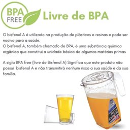 Jarra De Suco Cristal 1,2 Litros Com Jogo De 8 Copos 400ml - 3